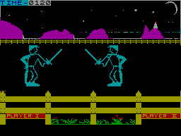 Swordfight screenshot 2 for ZX Spectrum